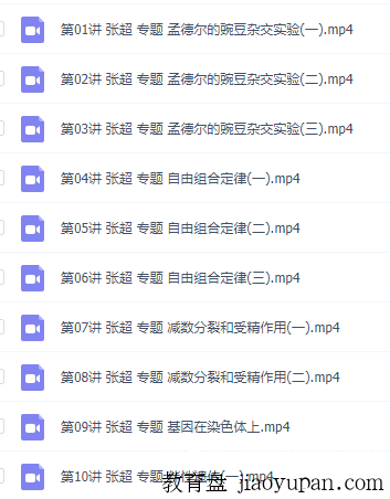 简单学习网高一生物必修二资料，视频课程讲解，资料全面插图