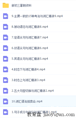 李军英语资料全集，2020暑假秋季班都有，词汇精讲配套音频！插图1