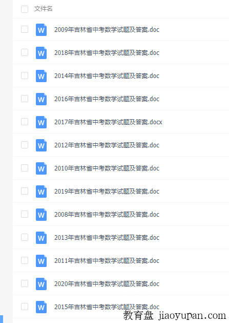 吉林省2008-2020年中考试卷!语数外+物理化学历史政治!插图1 吉林省2008-2020年中考试卷!语数外+物理化学历史政治!插图1