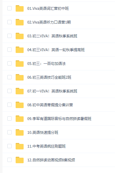 初中李军老师英语2020-2021单词语法知识点大全汇总下载插图