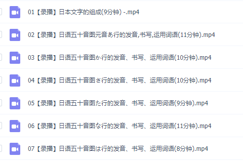 萌新日语学习方法视频课程必修课，日文基础入门资源插图