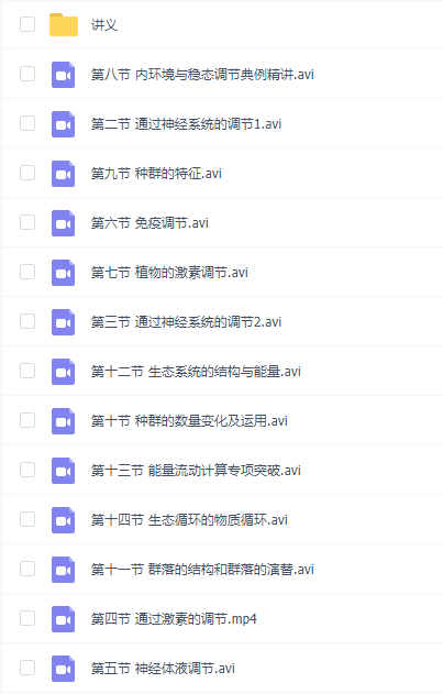 高二秋季班李林生物必修知识点总结考试质量练习插图