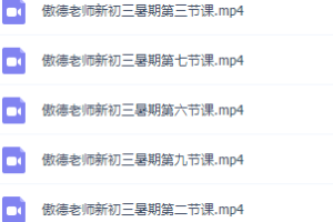 2021中考最新傲德数学知识点归纳、压轴题精选、重点公式解题技巧等