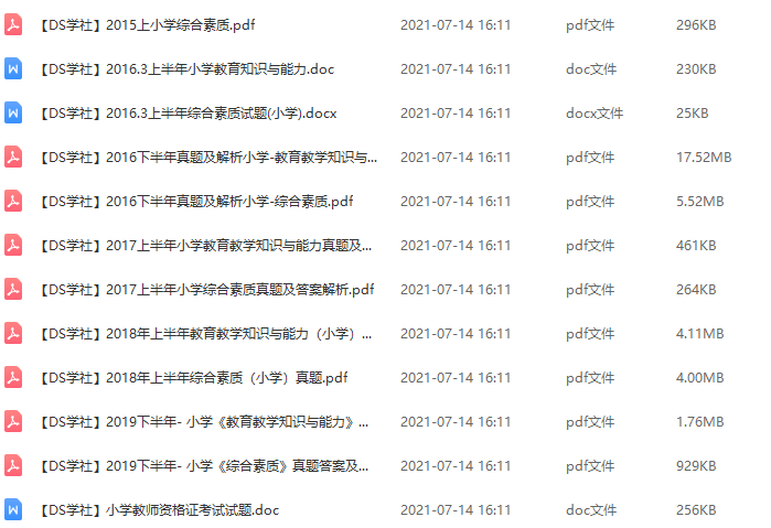 2020下教师资格证考试小学真题大全知识点内容很全面插图1