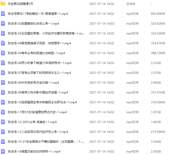 黑马班高中历史张志浩时间轴及重大事件知识点归纳总结插图