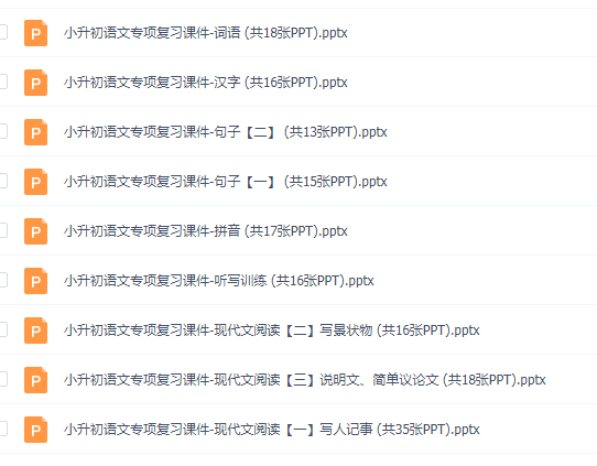 小升初语文期末专项复习课件ppt资料训练知识汇总试卷插图1 小升初语文期末专项复习课件ppt资料训练知识汇总试卷插图1