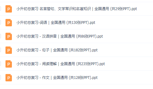 小升初总复习语文习题课件全国通用ppt讲义训练练习题答案资源插图