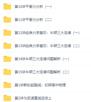 初升高暑假班物理必修1预习领先班讲义视频课程15讲插图