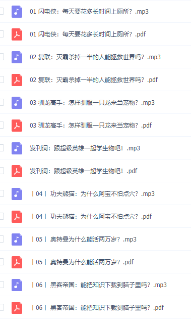 30位超级英雄带你学生物，学习必考知识点音频课程插图