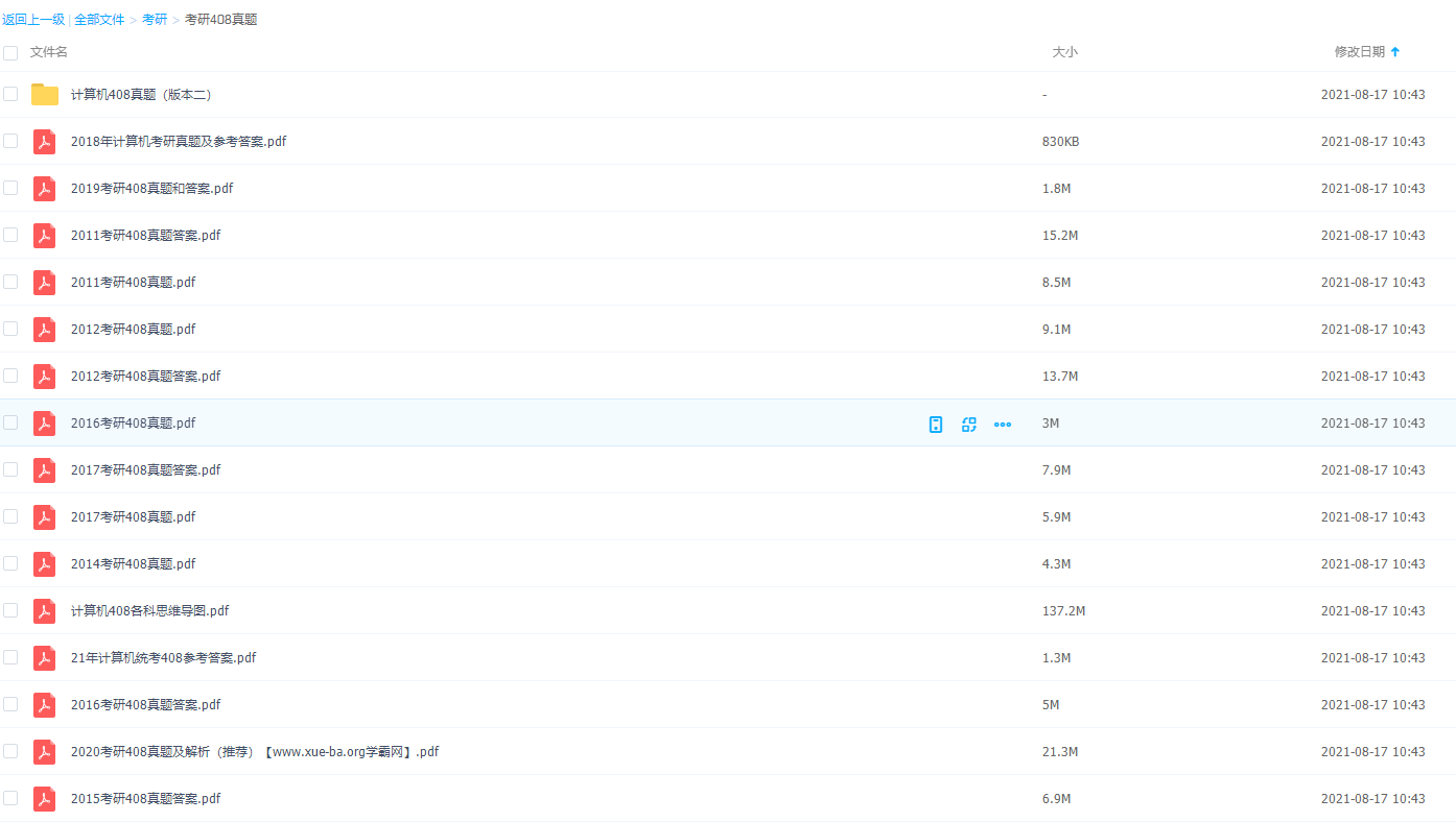 计算机408考研09年-20年真题解析及参考答案插图 计算机408考研09年-20年真题解析及参考答案插图