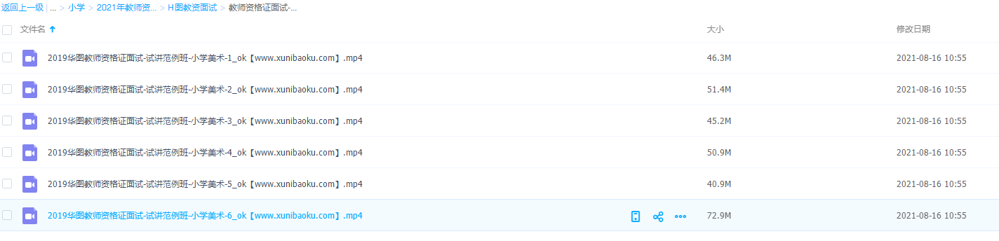 2021教师资格证面试试讲范例班小学美术6视频内容大全必过班插图