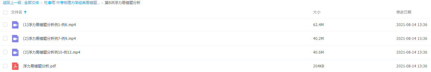 杜春雨中考提高物理力学经典易错题详解-浮力攻略解题技巧方法插图