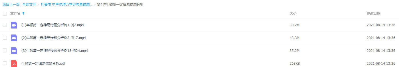 杜春雨中考物理力学经典详解第4讲牛顿第一定律例题易错题分析插图 杜春雨中考物理力学经典详解第4讲牛顿第一定律例题易错题分析插图