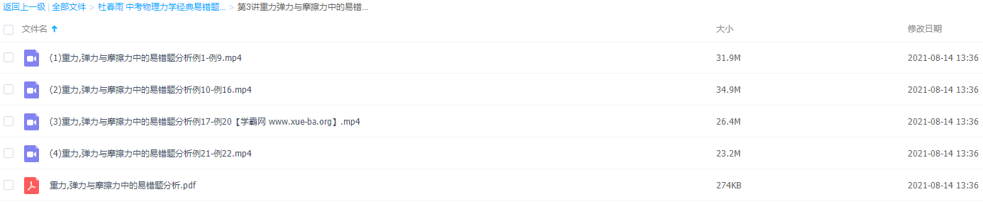 杜春雨中考物理力学经典易错题详解第3讲重力弹力与摩擦力中分析插图 杜春雨中考物理力学经典易错题详解第3讲重力弹力与摩擦力中分析插图