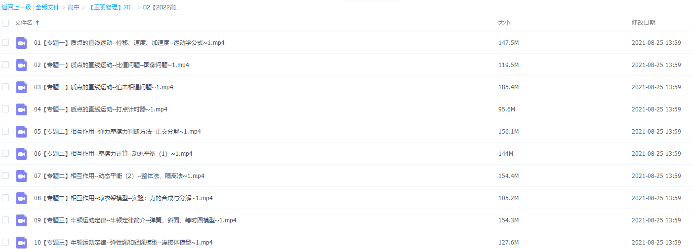 【2022高考一轮】王羽物理全面精讲班-从小白到大神,全天答疑!插图 【2022高考一轮】王羽物理全面精讲班-从小白到大神,全天答疑!插图