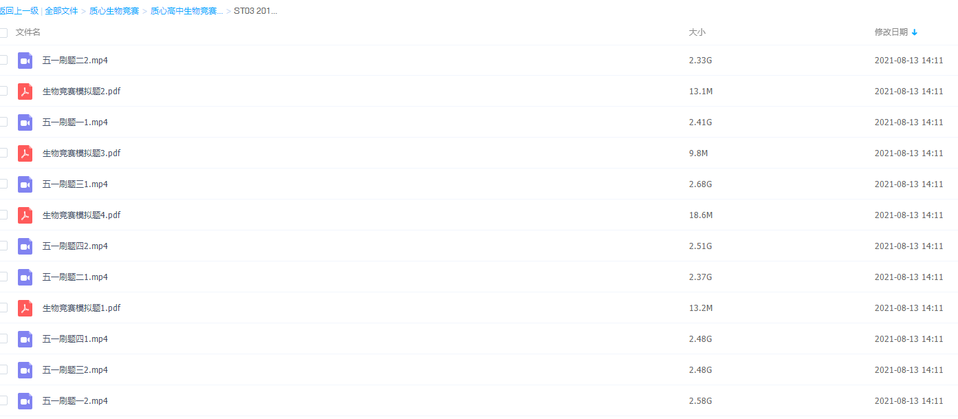 2019五一刷题质心生物竞赛模拟题【8讲】精品录播视频提高知识插图 2019五一刷题质心生物竞赛模拟题【8讲】精品录播视频提高知识插图