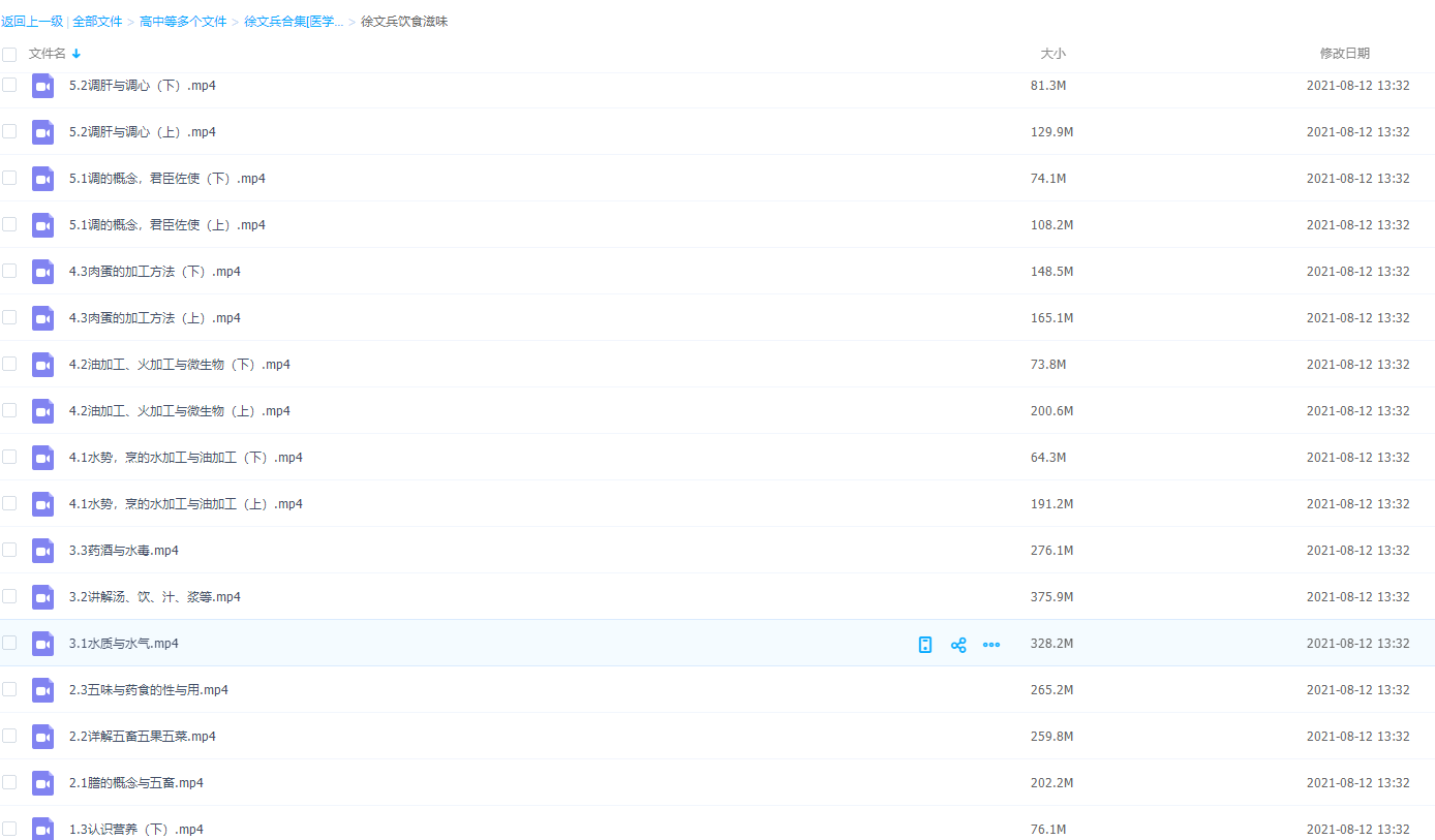 徐文兵合集[医学养生]徐文兵饮食滋味调养身体食物加工做法视频插图