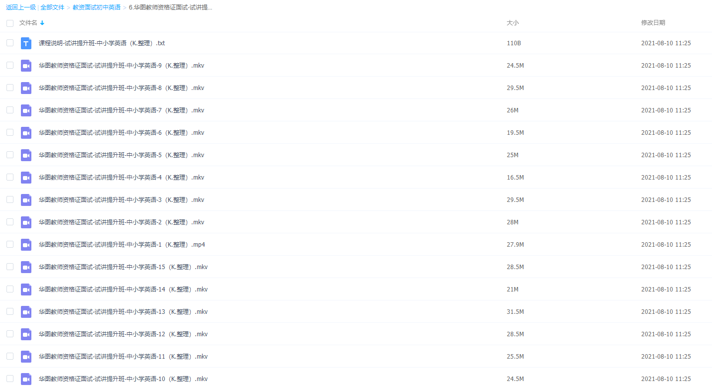 华图教师资格证面试-试讲提升班-中小学英语【15视频】插图