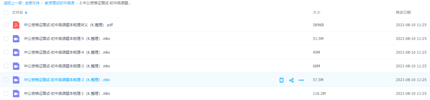 中公资格证面试-初中英语题本梳理5视频讲义知识点大全插图 中公资格证面试-初中英语题本梳理5视频讲义知识点大全插图
