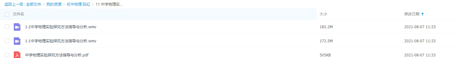 初中物理阮红中学物理实验探究方法指导与分析讲义和视频课程插图