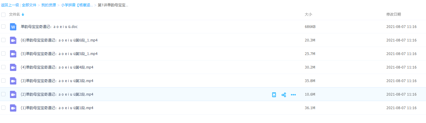 小学拼音【杨惠涵】第1讲单韵母宝宝奇遇记:a o e i u ü插图 小学拼音【杨惠涵】第1讲单韵母宝宝奇遇记:a o e i u ü插图