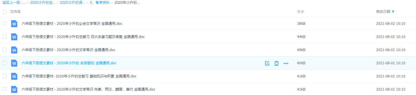 2020年小升初总复习基础知识与积累全国通用知识点大全插图