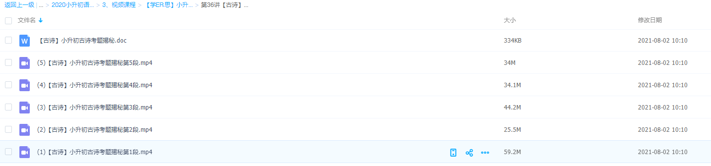 学而思【古诗】小升初古诗考题揭秘讲解提升技巧大全学习资源插图 学而思【古诗】小升初古诗考题揭秘讲解提升技巧大全学习资源插图