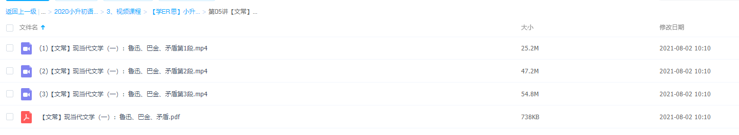 学而思【文常】现当代文学(一):鲁迅、巴金、矛盾插图 学而思【文常】现当代文学(一):鲁迅、巴金、矛盾插图