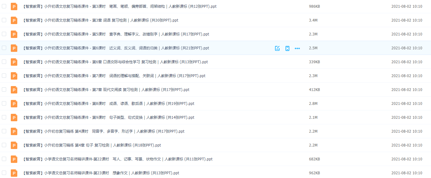 小升初语文总复习精练课件修辞病句人教新课标内容大全插图1