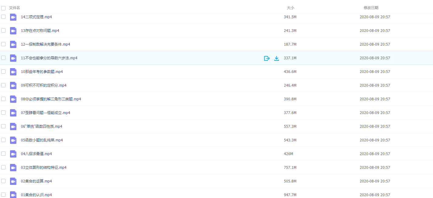 2020年高中学魁榜数学专题课[邱崇]知识点复习大全插图1
