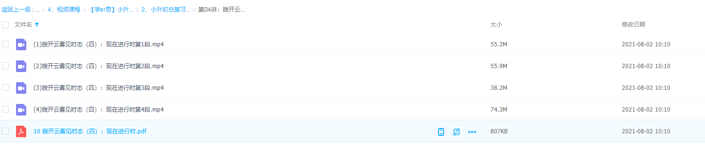 小升初总复习二15讲赵紫涵英语时态四现在进行时练习大全插图