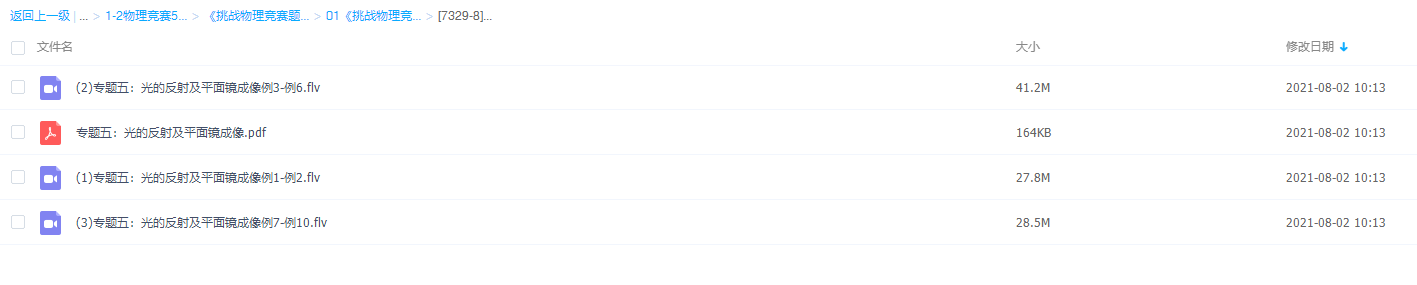 《挑战物理竞赛题》初二上学期光的反射及平面镜成像学习资源插图 《挑战物理竞赛题》初二上学期光的反射及平面镜成像学习资源插图