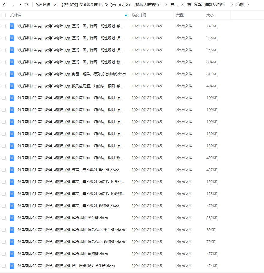 尚孔数学高中讲义word讲义秋季高二数学提升版冲刺班插图 尚孔数学高中讲义word讲义秋季高二数学提升版冲刺班插图