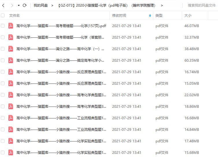 2020小猿搜题-高中化学反应原理工业流程实验(pdf电子版)插图 2020小猿搜题-高中化学反应原理工业流程实验(pdf电子版)插图