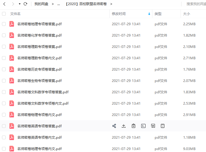 2020年高考押题卷(PDF版试卷)-百校联盟名师密卷插图 2020年高考押题卷(PDF版试卷)-百校联盟名师密卷插图