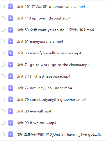 剑桥语法在用精讲 初中知识点全覆盖插图1