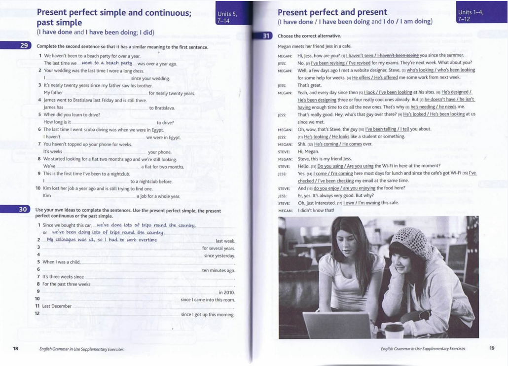 全进口初中英语教材加练习 English grammer in use 全套插图4