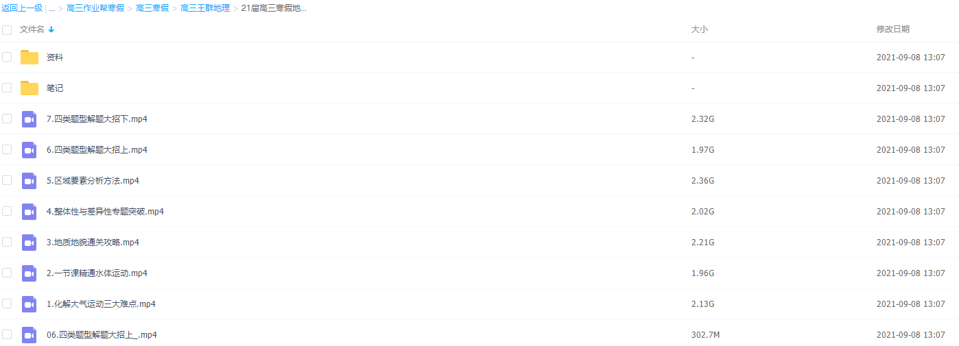 2021作业帮高三寒假地理王群双一流完结插图