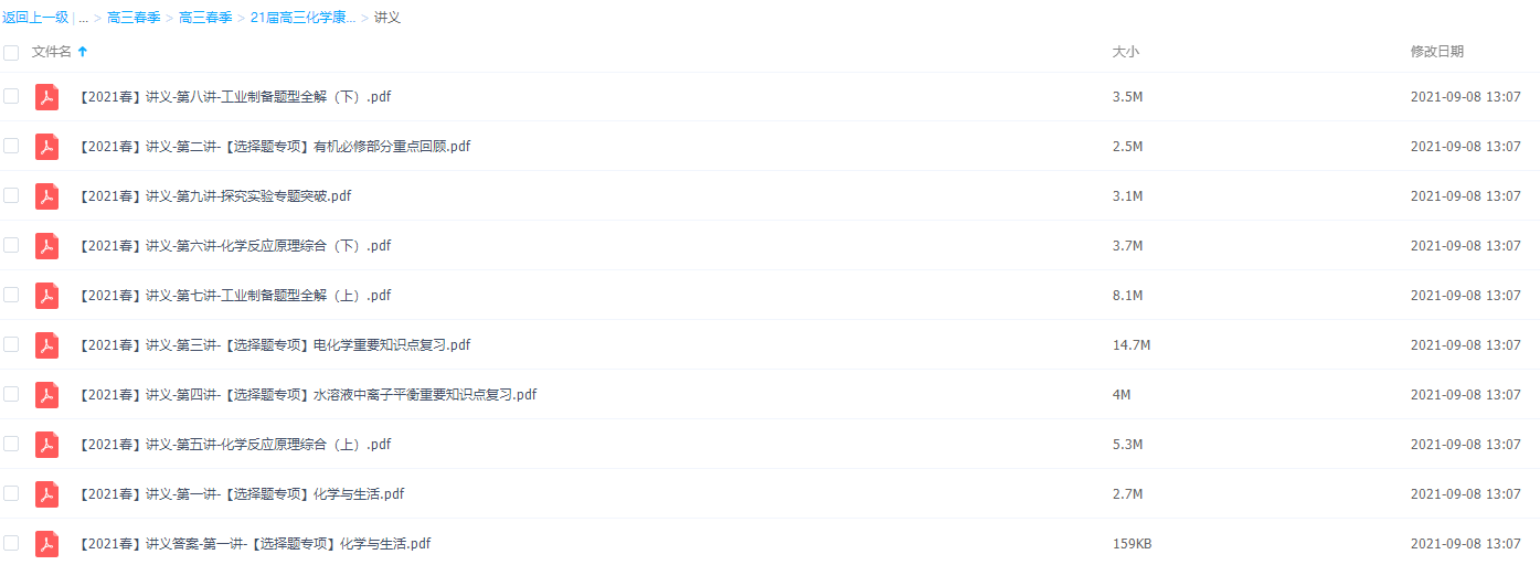 2021作业帮高三化学康冲春季双一流视频讲义插图
