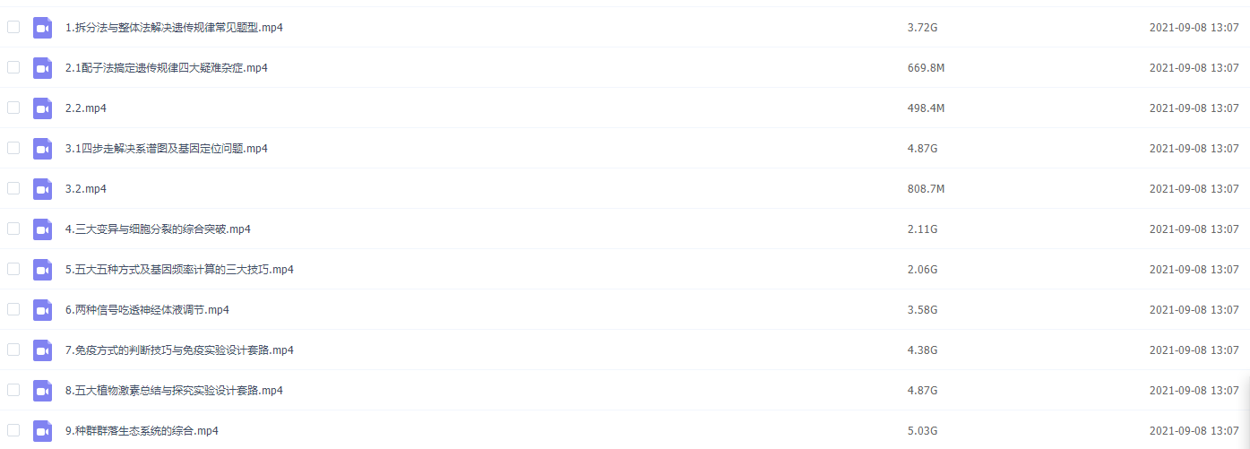 2021作业帮高三春季生物杨雪双一流视频课程插图