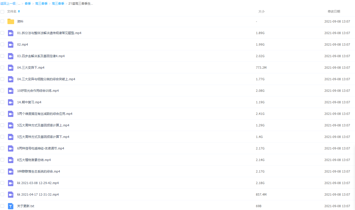 2021作业帮高三春季生物段瑞莹尖端视频课程插图1 2021作业帮高三春季生物段瑞莹尖端视频课程插图1
