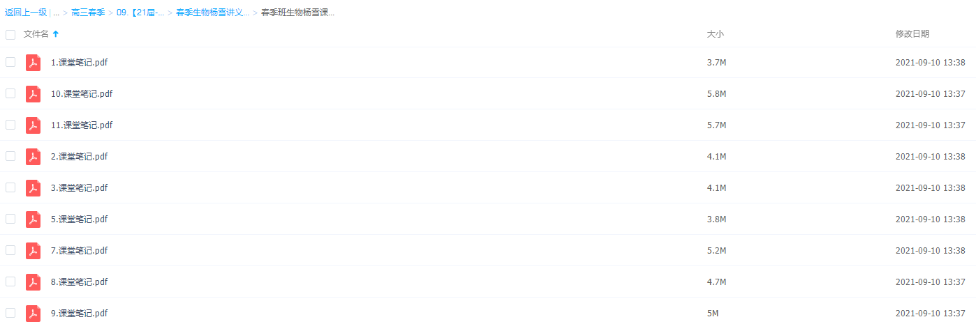2021作业帮高三春季生物杨雪讲义和课堂笔记插图 2021作业帮高三春季生物杨雪讲义和课堂笔记插图