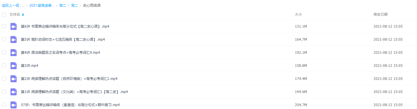 2021届高途春季班(HL绝密)-高二史心雨英语课程插图 2021届高途春季班(HL绝密)-高二史心雨英语课程插图