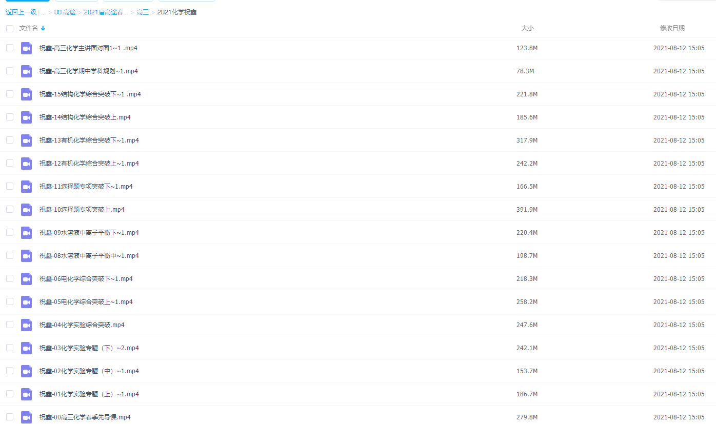2021届高途春季班(HL绝密)-高三化学祝鑫视频课程插图