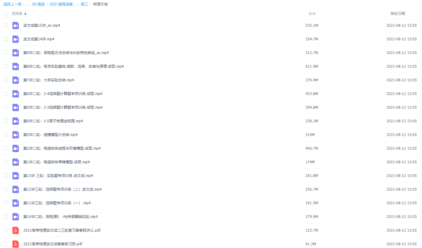 2021届高途春季班(HL绝密)-高三春季武文成二轮三轮视频课插图 2021届高途春季班(HL绝密)-高三春季武文成二轮三轮视频课插图