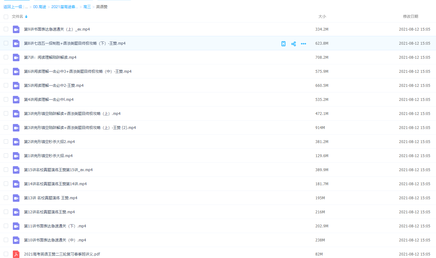 2021届高途春季班(HL绝密)-高三王赞春班课程插图 2021届高途春季班(HL绝密)-高三王赞春班课程插图