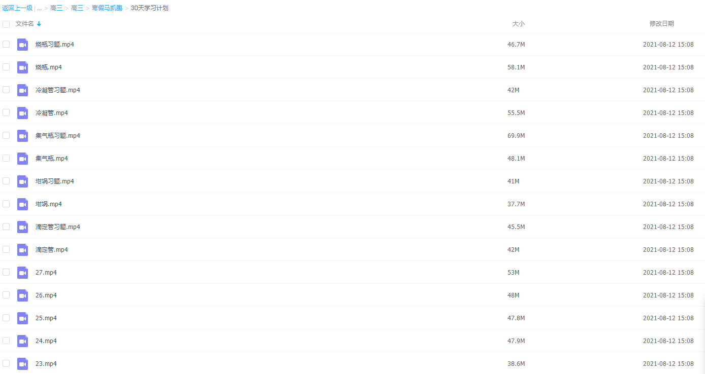 2021届高途寒假班(HL绝密)-高三化学马凯鹏30天学习计划插图