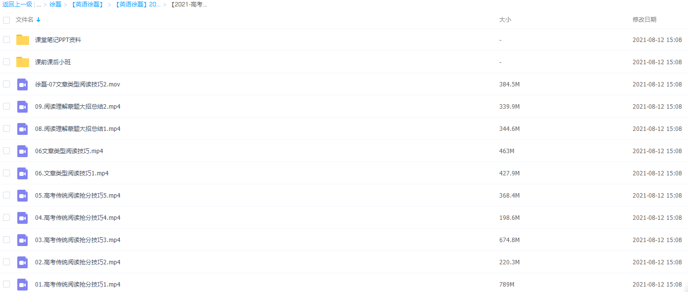 2021届高途寒假班(HL绝密)-徐磊英语二轮复习寒假班(完结)插图2 2021届高途寒假班(HL绝密)-徐磊英语二轮复习寒假班(完结)插图2