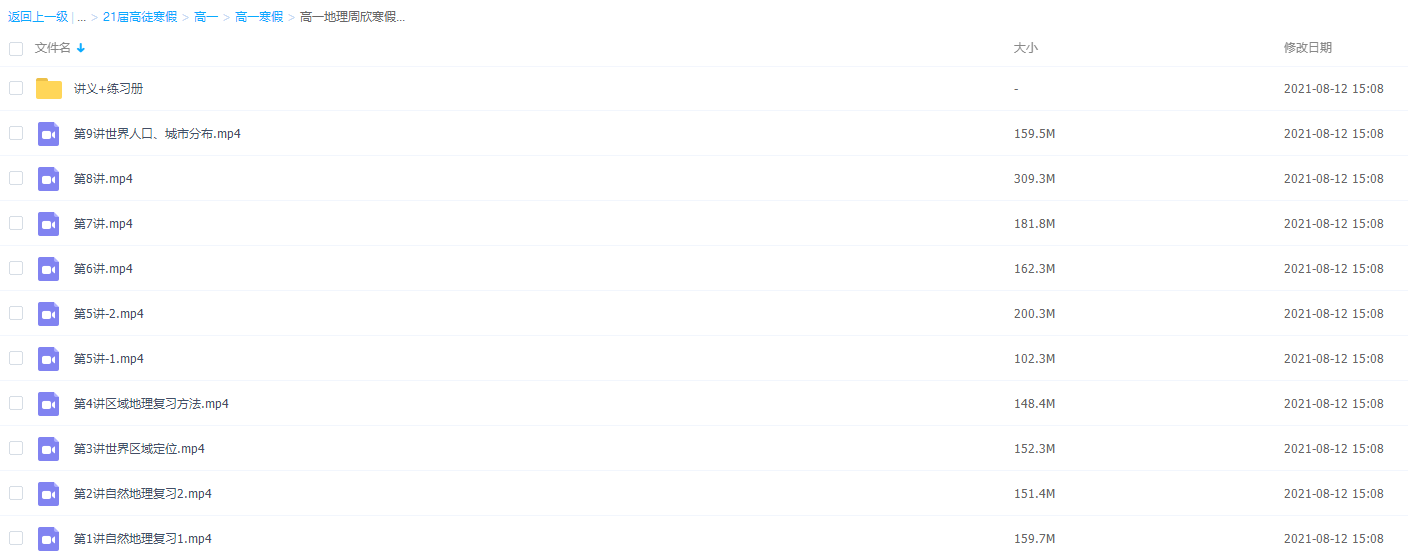 2021届高途高一地理周欣寒假班(HL绝密)插图