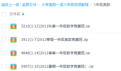 一年级奥数视频免费教程全集插图 一年级奥数视频免费教程全集插图